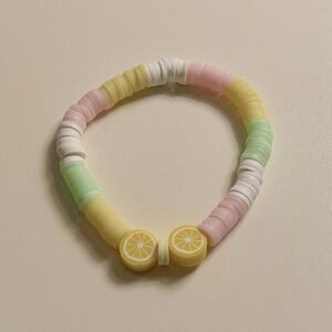 Cute pastel lemon bracelet